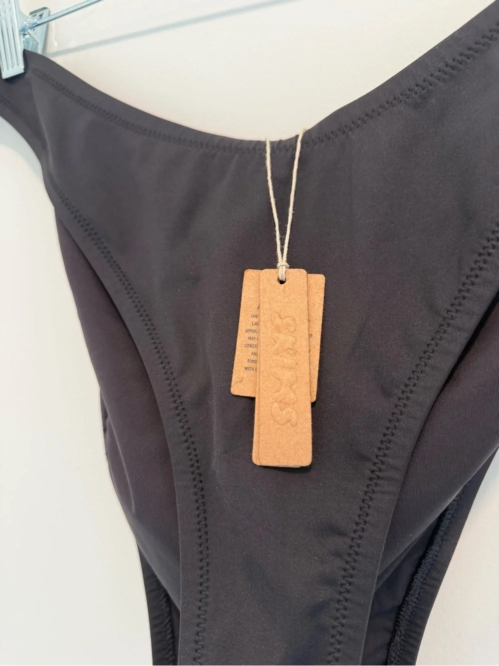 SKIMS Signature Swim Tanga Bikini Bottom in Onyx, 3XL NWT